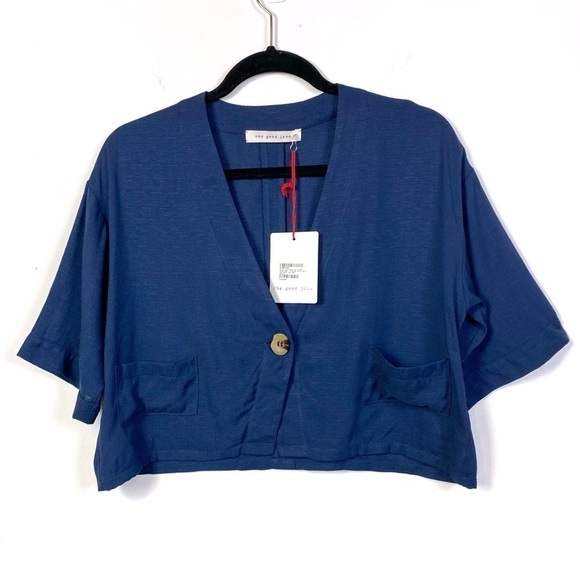 The Good Jane Tops - The Good Jane Anchor Blue Molly Top In Navy Size 6